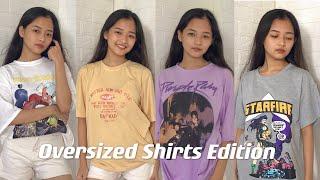 2.2 SALE. SHOPEE TRY ON HAUL (Oversized Shirts Edition + GIVEAWAY)