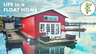 Woman's INCREDIBLE Tiny Floating House with STUNNING Interior Design – FULL TOUR