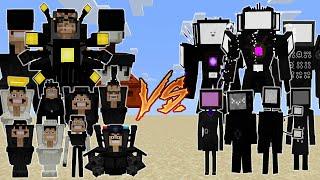 All SKIBIDI TOILET vs  TV MAN - SKIBIDI TOILET V2.7 | MINECRAFT PE BATTLE