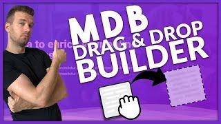 MDB Builder - free Bootstrap drag & drop editor & free hosting