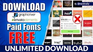 How to Download Paid Fonts for Free | Graphicriver | Envato Elements