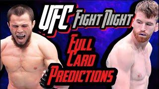 UFC Abu Dhabi Full Card Predictions and Analysis