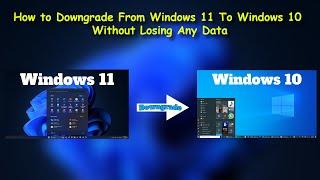 (OUTDATED)How to downgrade from Windows 11 to Windows 10(read description)