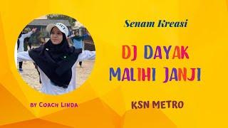 Kreasi Zumba Viral DJ Dayak "Malihi Janji"| coreo by Coach Linda KSN Metro