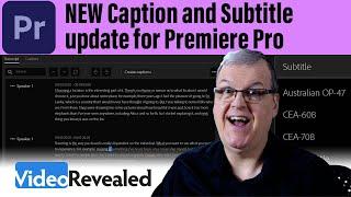 NEW Caption and Subtitle update in Adobe Premiere Pro