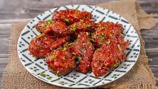 Korean Fried Chicken Wings | Sweet & Spicy Chicken Wings Recipe | Yummy