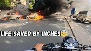 CAR BLAST IN KAROL BAGH || AAJ LAST DIN HO JATA LIFE KA ​⁠ @sahilnangaliyaa