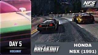 Need for Speed: No Limits | Breakout (Day 5 - Hıdeaway) HONDA NSX (1991)