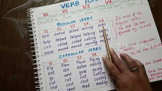 What are VERB FORMS? || V1, V2, V3, V4, V5 || Regular & Irregular Verbs || Grammar || in Tamil