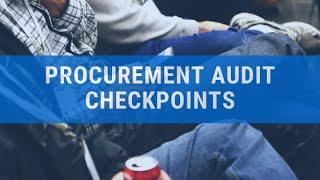 Procurement audit Important checkpoints | P2P Audit checklist