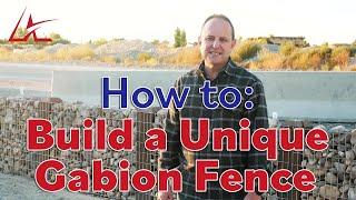 Adobe Rock How-to: How to Build a Gabion Fence