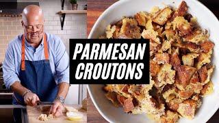 Andrew Zimmern Cooks: Parmesan Croutons