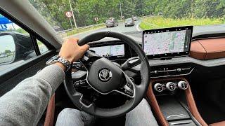 2024 Skoda Kodiaq [2.0 TDI 193 HP 4x4] | Test Drive #173 POV Driver. TV