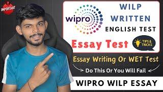 How To Clear Wipro WILP Written English Test | Essay Writing Magic Trick