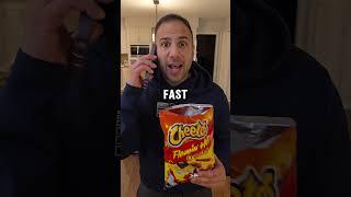 He ate all the Dill Pickle Hot Cheetos #funny #shorts #youtubeshorts #EBB