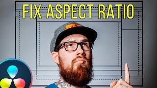 How to stretch or FIX aspect ratio | Davinci Resolve 17 Tutorial