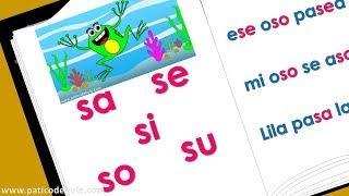 Sílabas sa se si so su - Aprende a leer -  Palabras con s para niños