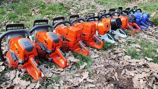 90cc class chainsaws roundup - Stihl MS661, Husky 592xp, 395xp, 390xp, Dolmar 9010, FT G660, G288 !!