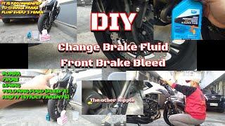 Brake Fluid, Changing, Bleeding, DIY, Bendix DOT4 vs DOT3, CFMoto 400NK