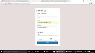 PHP & Mysql Tutorial | Covert Text To an Image | Custom Captcha | Contact Form