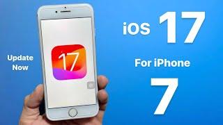 iOS 17  Update for iPhone 7 - How to Download & Install iOS 17 On iPhone 7 || Update iPhone 7 IOS 17