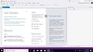 How to Save, Close & Open a Project in Visual Studio 2017