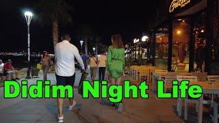 4K UHD - Didim Night Walking - Turkey Aydın Didim Walking Tour