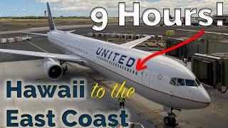 United Airlines 767-400 First Class from Honolulu to Washington Dulles