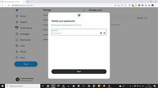 How to change Email Address of Twitter account