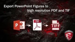 Make high-resolution PDF and TIF figures from PowerPoint