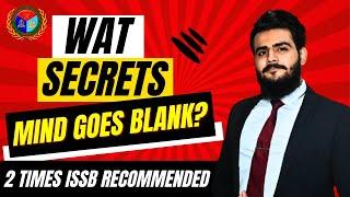 SECRETS OF WAT | ISSB Psychological Testing | Sheraz Ahmad Awan