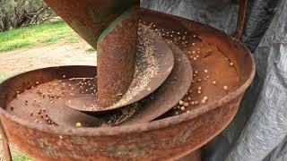 Seed cleaning using a Robert Bodington Gravitator