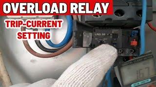 OVERLOAD RELAY CURRENT TRIP SETTING