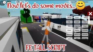 ROBLOX FE TALL SCRIPT using FLUXUS EXECUTOR played at Brookhaven - script link on comments