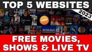 Top 5 Websites For FREE MOVIES & TV SHOWS / 100% Legal in 2024!