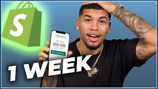 I Tried Dropshipping For One Week! (From Scratch)