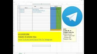 Auto Send Excel File To Telegram By Excel VBA