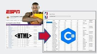 C# WEB SCRAPING NBA HTML TABLE TO DATAGRIDVIEW