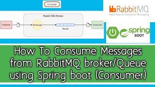 How to consume/receive messages from RabbitMQ Broker/Queue with Spring Boot (Consumer)