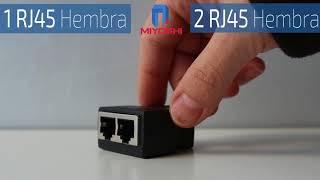 Duplicador Rj45 Doble Salida Miyoshi