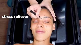 ASMR: This Was so Relaxing! ‍️ Vietnamese Headspa Water Massage with Face Acupressure