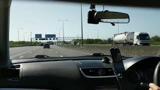 M25 London Orbital Motorway Daytime Timelapse