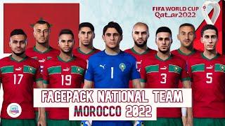 PES 2021|| MOROCCO FACEPACK WORLD CUP QATAR 2022 || SIDER VERSION