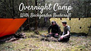 Wild Camp with Backgarden Bushcraft & Camp Fried Chicken.