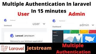 How To Make Multiple Authentication in Laravel Jetstream | Multi Role Auth In Laravel Tutorial