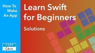 Learn Swift - Solutions for the Programming Challenges