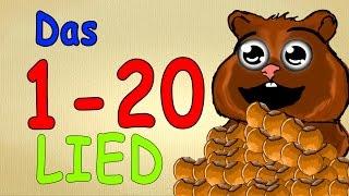 Zahlen lernen deutsch bis 20 - mit Harald Hamster - zählen lernen für kleinkinder 1-20 Animation