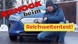 Und jetzt 110kmh!  Reichweite mit meinem Elektroauto Ioniq bei kalten Temperaturen. Audioausfall! 