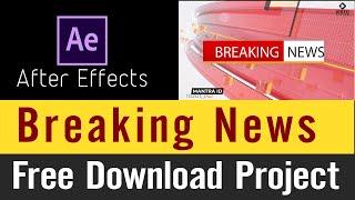 Free News Opener Download Project for Premiere Pro and After Effect | Breaking News