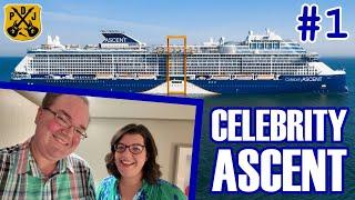 Celebrity Ascent Pt.1 - Embarkation, Cabin Tour, Eden Dinner, Comedy Show, St. Patrick's Day Party